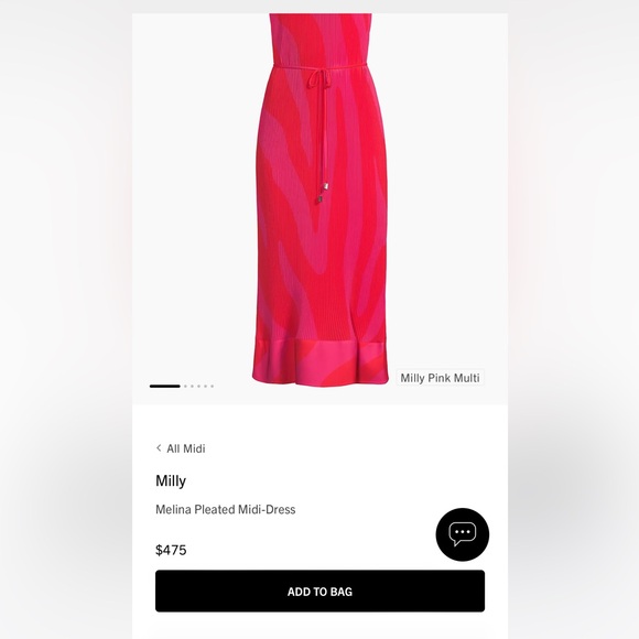 Milly - Melina pleated dress - Picture 2 of 4